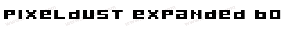 Pixeldust Expanded Bold字体转换